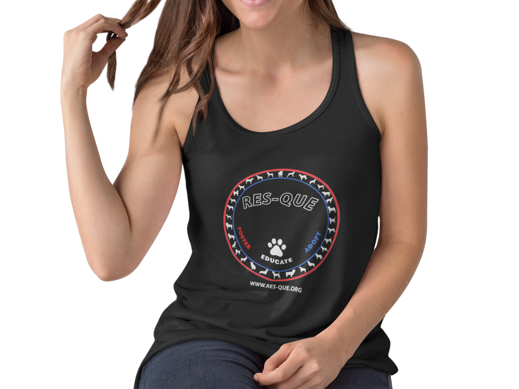 Patriotic Res-Que Flowy Racerback Tank - Ruff Life Rescue Wear