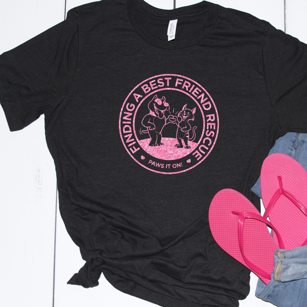 Breast Cancer Awareness Finding A Best Friend Rescue Unisex