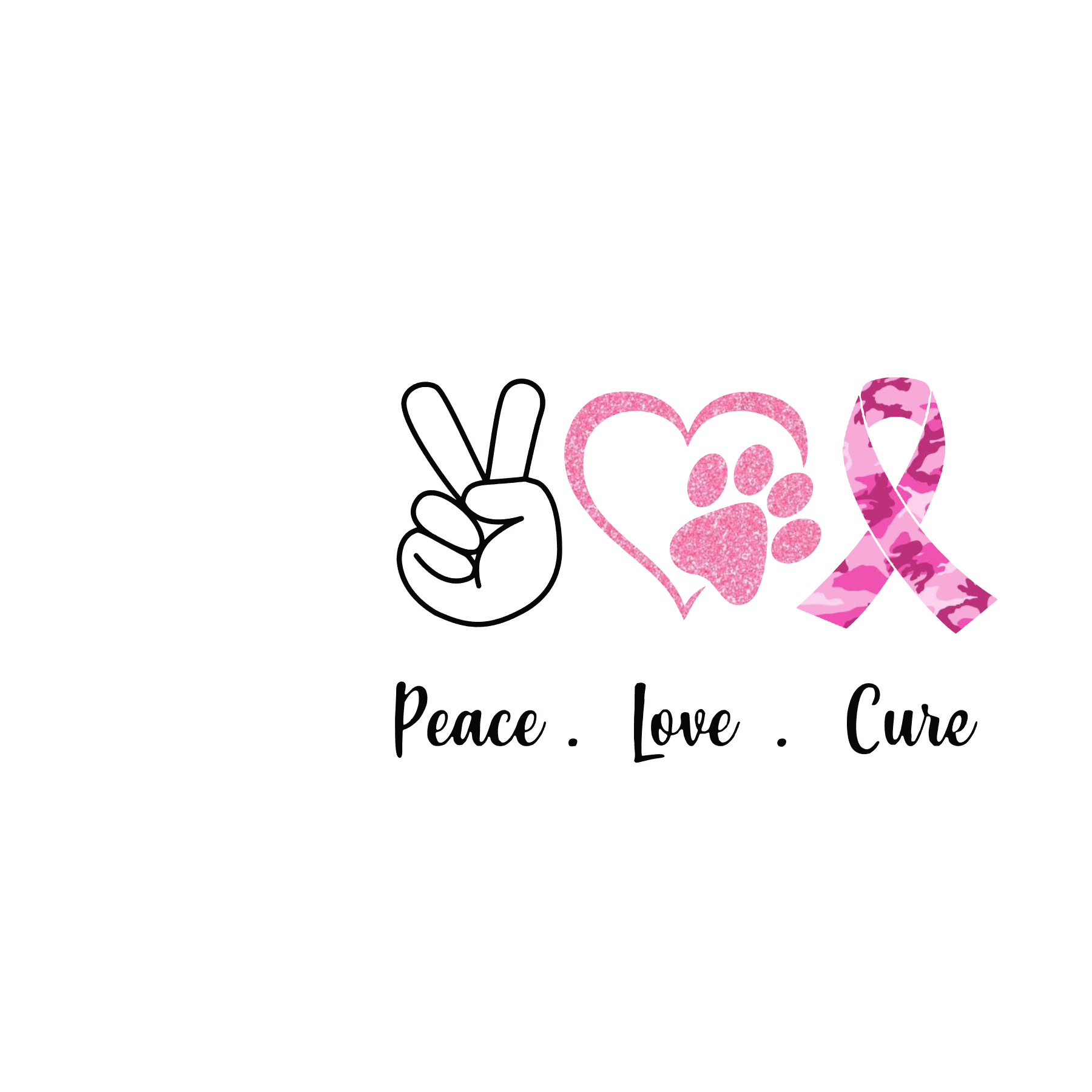 Peace Love Cure Unisex Tee - Ruff Life Rescue Wear