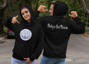 Finding A Best Friend Rescue Unisex Fleece Pullover Hoodie - Ruff Life Rescue Wear