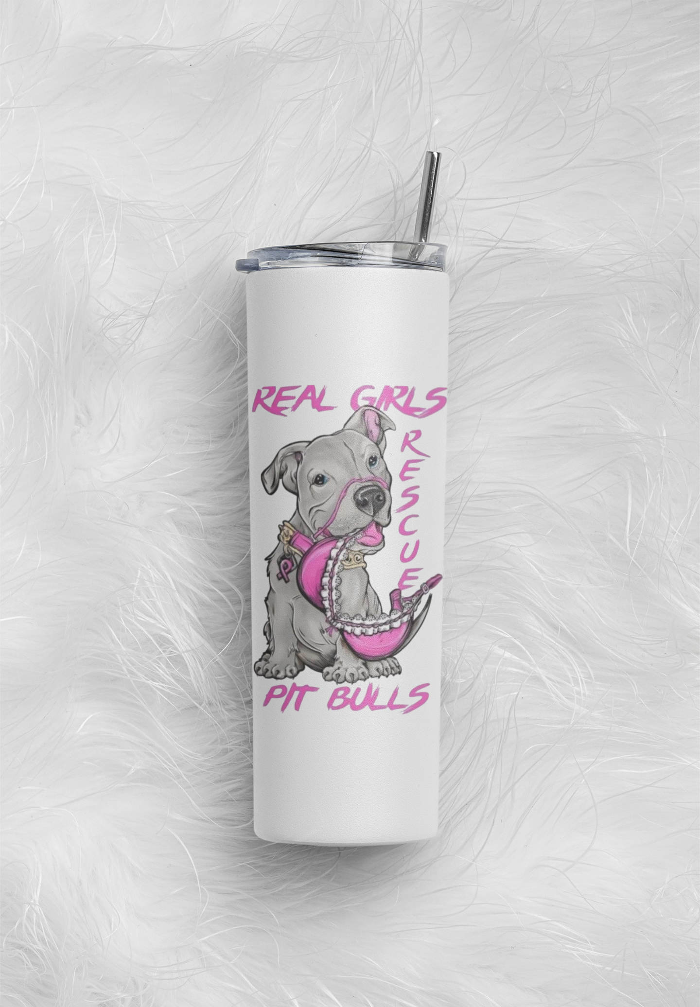 Breast Cancer Awareness Skinny Tumbler and Straw