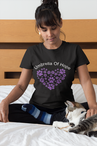 Umbrella of Hope Paw Heart Unisex Tee - Ruff Life Rescue Wear